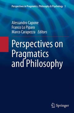 Couverture de l’ouvrage Perspectives on Pragmatics and Philosophy