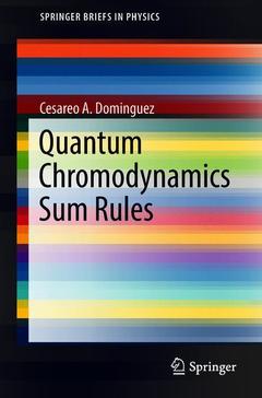 Couverture de l’ouvrage Quantum Chromodynamics Sum Rules