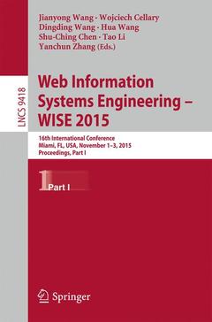 Cover of the book Web Information Systems Engineering - WISE 2015