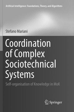 Couverture de l’ouvrage Coordination of Complex Sociotechnical Systems