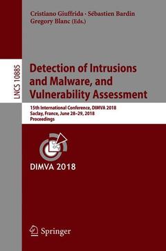 Couverture de l’ouvrage Detection of Intrusions and Malware, and Vulnerability Assessment
