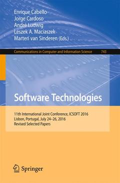 Cover of the book Software Technologies