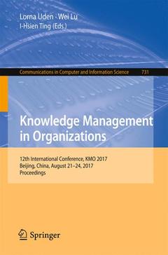 Couverture de l’ouvrage Knowledge Management in Organizations