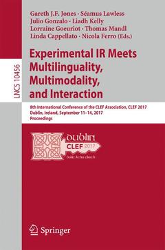 Couverture de l’ouvrage Experimental IR Meets Multilinguality, Multimodality, and Interaction