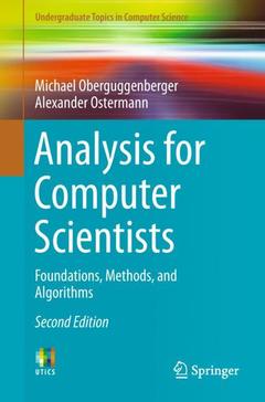 Couverture de l’ouvrage Analysis for Computer Scientists