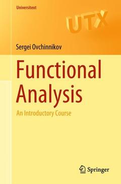 Couverture de l’ouvrage Functional Analysis