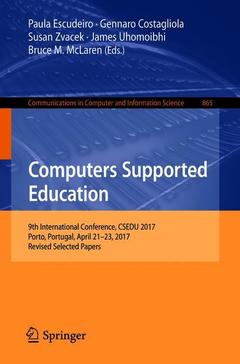 Couverture de l’ouvrage Computers Supported Education