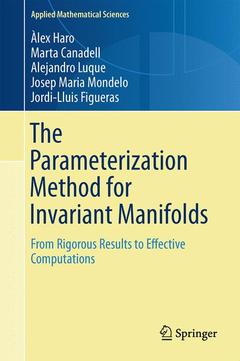 Couverture de l’ouvrage The Parameterization Method for Invariant Manifolds
