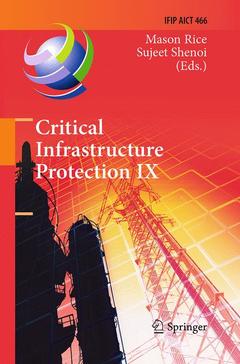 Couverture de l’ouvrage Critical Infrastructure Protection IX