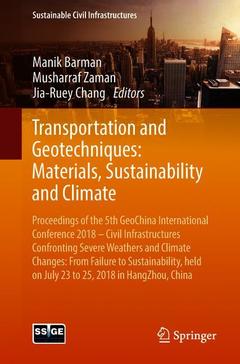 Cover of the book Transportation and Geotechniques: Materials, Sustainability and Climate