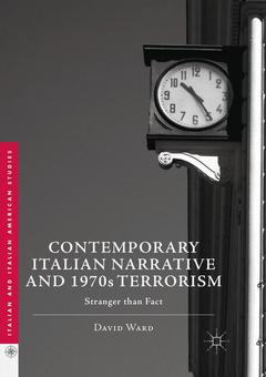 Couverture de l’ouvrage Contemporary Italian Narrative and 1970s Terrorism