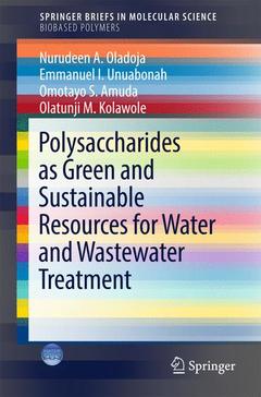 Couverture de l’ouvrage Polysaccharides as a Green and Sustainable Resources for Water and Wastewater Treatment