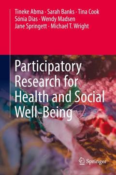 Couverture de l’ouvrage Participatory Research for Health and Social Well-Being