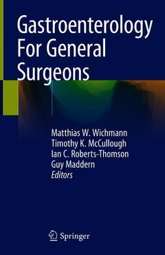 Couverture de l’ouvrage Gastroenterology For General Surgeons