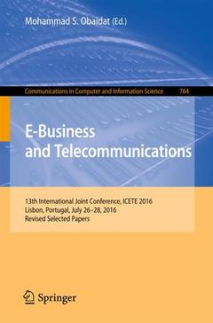 Cover of the book E-Business and Telecommunications