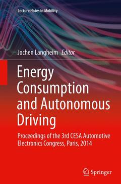 Couverture de l’ouvrage Energy Consumption and Autonomous Driving