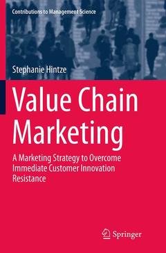 Couverture de l’ouvrage Value Chain Marketing