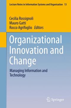 Couverture de l’ouvrage Organizational Innovation and Change