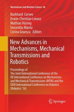 Cover of the book New Advances in Mechanisms, Mechanical Transmissions and Robotics