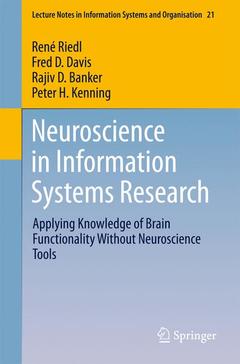Cover of the book Neuroscience in Information Systems Research