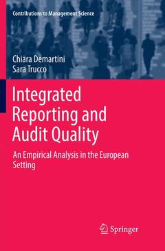 Couverture de l’ouvrage Integrated Reporting and Audit Quality