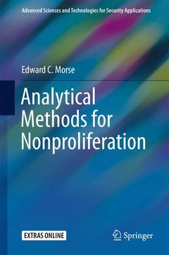 Couverture de l’ouvrage Analytical Methods for Nonproliferation