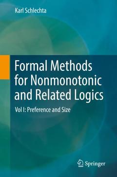 Couverture de l’ouvrage Formal Methods for Nonmonotonic and Related Logics