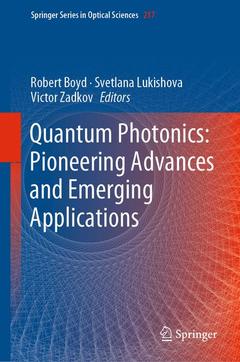 Couverture de l’ouvrage Quantum Photonics: Pioneering Advances and Emerging Applications