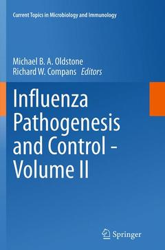 Couverture de l’ouvrage Influenza Pathogenesis and Control - Volume II
