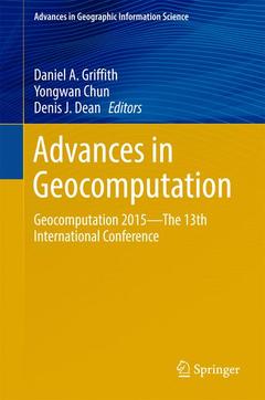 Couverture de l’ouvrage Advances in Geocomputation