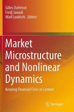Couverture de l’ouvrage Market Microstructure and Nonlinear Dynamics