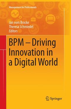 Couverture de l’ouvrage BPM - Driving Innovation in a Digital World