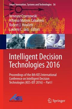 Couverture de l’ouvrage Intelligent Decision Technologies 2016