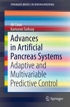 Couverture de l’ouvrage Advances in Artificial Pancreas Systems