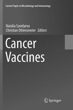 Couverture de l’ouvrage Cancer Vaccines