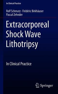 Couverture de l’ouvrage Extracorporeal Shock Wave Lithotripsy