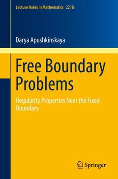 Couverture de l’ouvrage Free Boundary Problems