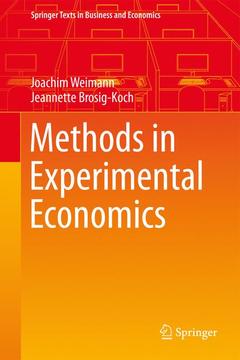 Couverture de l’ouvrage Methods in Experimental Economics