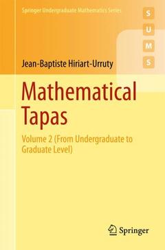 Couverture de l’ouvrage Mathematical Tapas