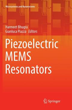 Couverture de l’ouvrage Piezoelectric MEMS Resonators