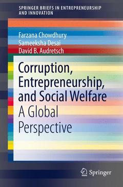 Couverture de l’ouvrage Corruption, Entrepreneurship, and Social Welfare