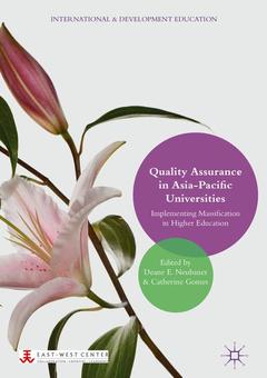 Couverture de l’ouvrage Quality Assurance in Asia-Pacific Universities