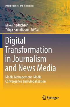 Couverture de l’ouvrage Digital Transformation in Journalism and News Media