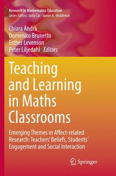 Couverture de l’ouvrage Teaching and Learning in Maths Classrooms