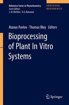 Couverture de l’ouvrage Bioprocessing of Plant In Vitro Systems
