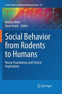 Cover of the book Social Behavior from Rodents to Humans