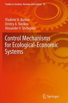 Couverture de l’ouvrage Control Mechanisms for Ecological-Economic Systems