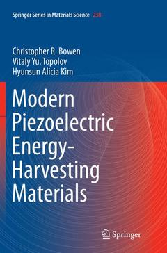 Couverture de l’ouvrage Modern Piezoelectric Energy-Harvesting Materials