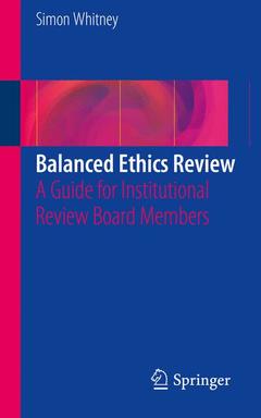 Cover of the book Balanced Ethics Review