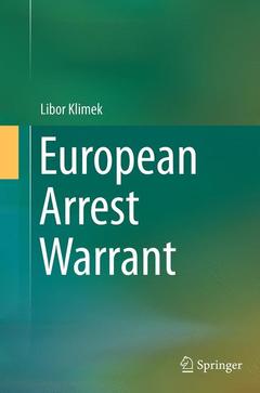 Couverture de l’ouvrage European Arrest Warrant